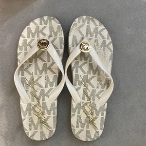 Michael kors white sandals